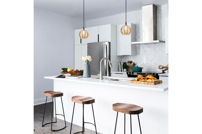 Taklampa Elra Gul / Vintage - Gul / Vintage - Belysning & el - Inomhusbelysning & lampor - Taklampa & takbelysning - Pendellampor & hänglampor