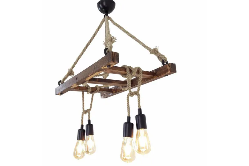 Taklampa Eluna Valnöt - Brun - Belysning & el - Inomhusbelysning & lampor - Taklampa & takbelysning - Pendellampor & hänglampor