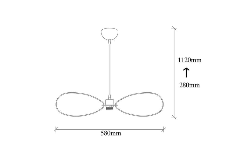Taklampa Emrith Svart - Svart - Belysning & el - Inomhusbelysning & lampor - Taklampa & takbelysning - Pendellampor & hänglampor