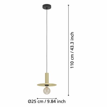 Taklampa Escandell - 25 cm - Belysning & el - Inomhusbelysning & lampor - Taklampa & takbelysning - Pendellampor & hänglampor