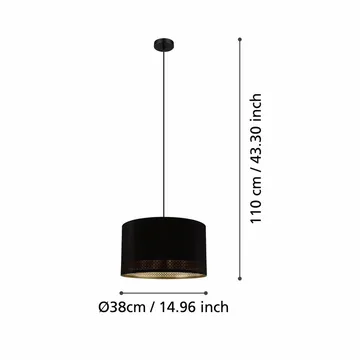 Taklampa Esteperra - 38 cm - Belysning & el - Inomhusbelysning & lampor - Taklampa & takbelysning - Pendellampor & hänglampor