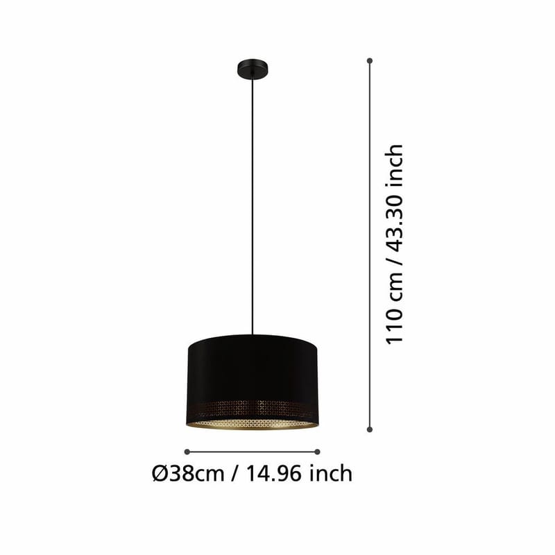 Taklampa Esteperra - 38 cm - Belysning & el - Inomhusbelysning & lampor - Taklampa & takbelysning - Pendellampor & hänglampor