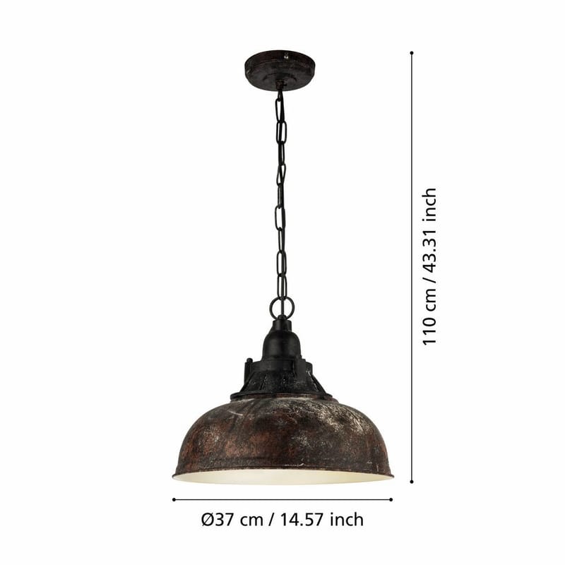 Taklampa Grantham - 37 cm - Belysning & el - Inomhusbelysning & lampor - Taklampa & takbelysning - Pendellampor & hänglampor