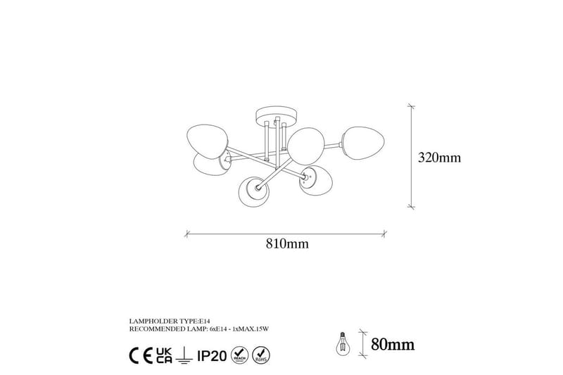 Taklampa Grevan Vintage - Multifärgad - Belysning & el - Inomhusbelysning & lampor - Taklampa & takbelysning - Plafond