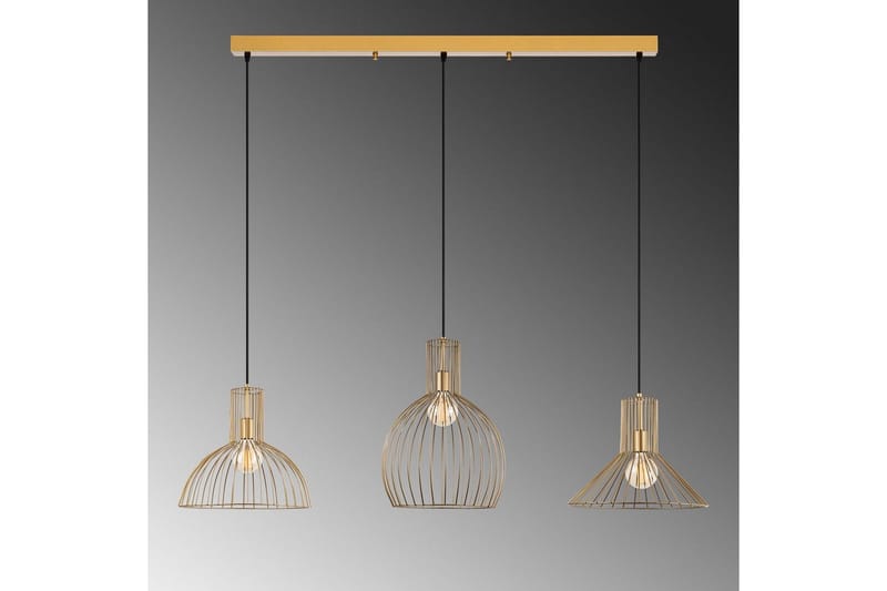 Taklampa Halven Gold - Guld - Belysning & el - Inomhusbelysning & lampor - Taklampa & takbelysning - Pendellampor & hänglampor