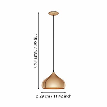 Taklampa Hapton - 29 cm - Belysning & el - Inomhusbelysning & lampor - Taklampa & takbelysning - Pendellampor & hänglampor