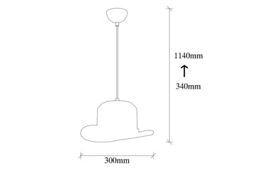 Taklampa Hukle Svart - Svart - Belysning & el - Inomhusbelysning & lampor - Taklampa & takbelysning - Pendellampor & hänglampor