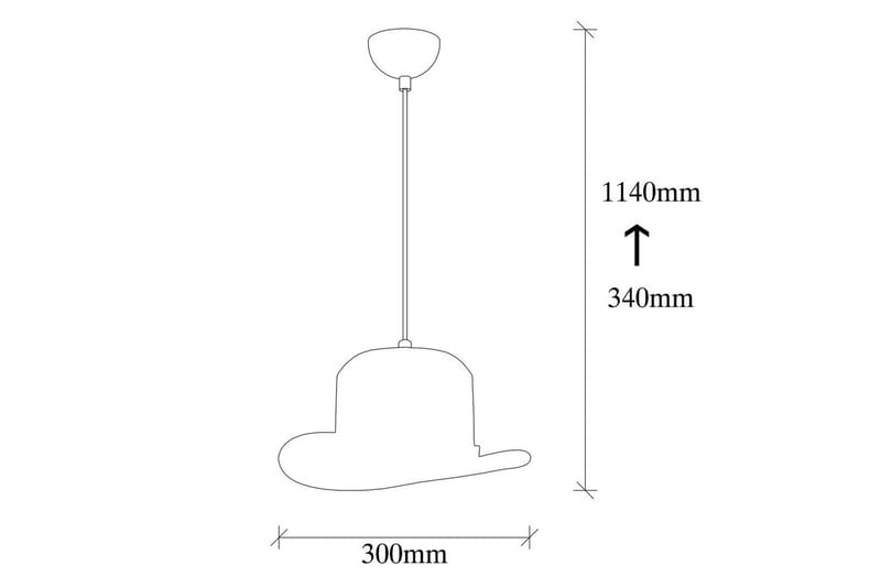Taklampa Hukle Svart - Svart - Belysning & el - Inomhusbelysning & lampor - Taklampa & takbelysning - Pendellampor & hänglampor