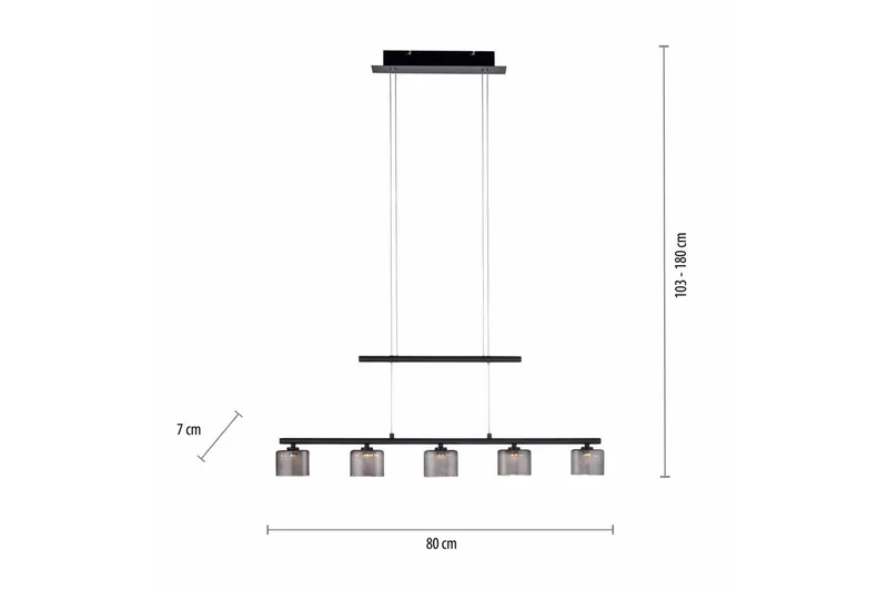 Taklampa Hydra - Svart - Belysning & el - Inomhusbelysning & lampor - Taklampa & takbelysning - Pendellampor & hänglampor