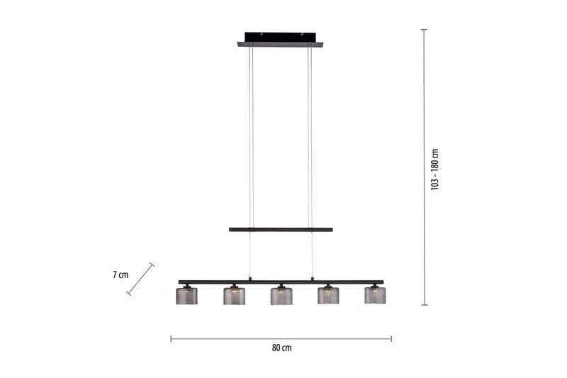 Taklampa Hydra - Svart - Belysning & el - Inomhusbelysning & lampor - Taklampa & takbelysning - Pendellampor & hänglampor