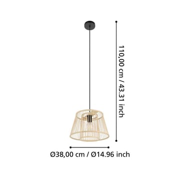Taklampa Hykeham - 38 cm - Belysning & el - Inomhusbelysning & lampor - Taklampa & takbelysning - Pendellampor & hänglampor