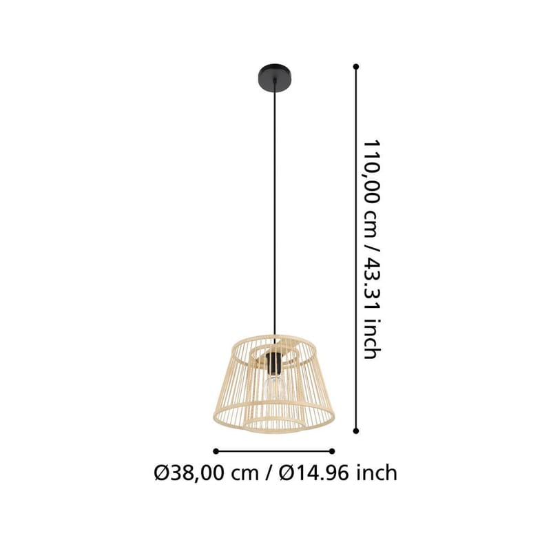 Taklampa Hykeham - 38 cm - Belysning & el - Inomhusbelysning & lampor - Taklampa & takbelysning - Pendellampor & hänglampor