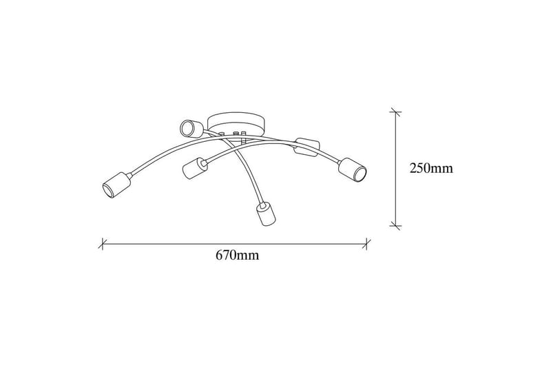 Taklampa Jano Svart / Vintage - Svart / Vintage - Belysning & el - Inomhusbelysning & lampor - Taklampa & takbelysning - Plafond