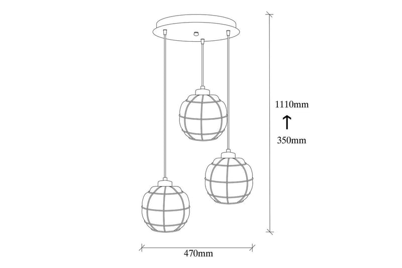 Taklampa Jaran Koppar Treuttag - Treuttag - Belysning & el - Inomhusbelysning & lampor - Taklampa & takbelysning - Pendellampor & hänglampor