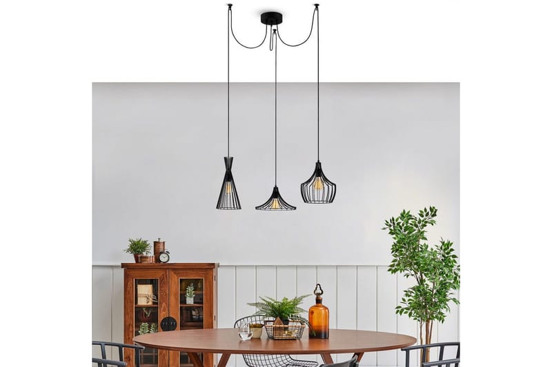 Taklampa Jarim Svart - Svart - Belysning & el - Inomhusbelysning & lampor - Taklampa & takbelysning - Pendellampor & hänglampor