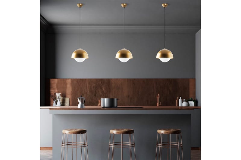 Taklampa Jarnel Rany - Guld - Belysning & el - Inomhusbelysning & lampor - Taklampa & takbelysning - Pendellampor & hänglampor