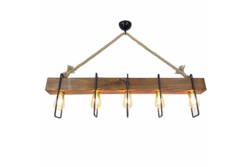 Taklampa Kalldrun Valnöt / Svart / Beige - Valnöt / Svart / Beige - Belysning & el - Inomhusbelysning & lampor - Taklampa & takbelysning - Pendellampor & hänglampor
