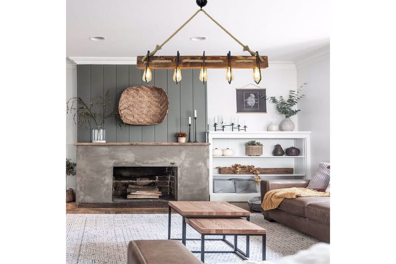 Taklampa Kalldrun Valnöt - Valnöt - Belysning & el - Inomhusbelysning & lampor - Taklampa & takbelysning - Pendellampor & hänglampor