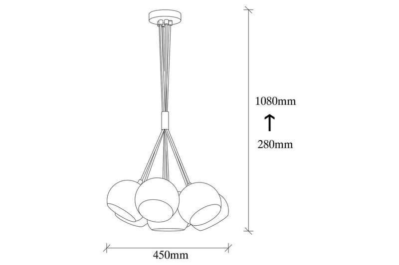 Taklampa Kelorn Svart / Rany - Guld/Svart - Belysning & el - Inomhusbelysning & lampor - Taklampa & takbelysning - Pendellampor & hänglampor