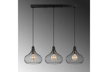 Taklampa Kiron Svart / Antik Tre - Svart - Belysning & el - Inomhusbelysning & lampor - Taklampa & takbelysning - Pendellampor & hänglampor
