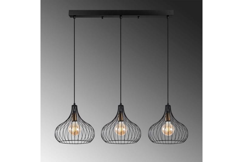 Taklampa Kiron Svart / Antik Tre - Svart - Belysning & el - Inomhusbelysning & lampor - Taklampa & takbelysning - Pendellampor & hänglampor