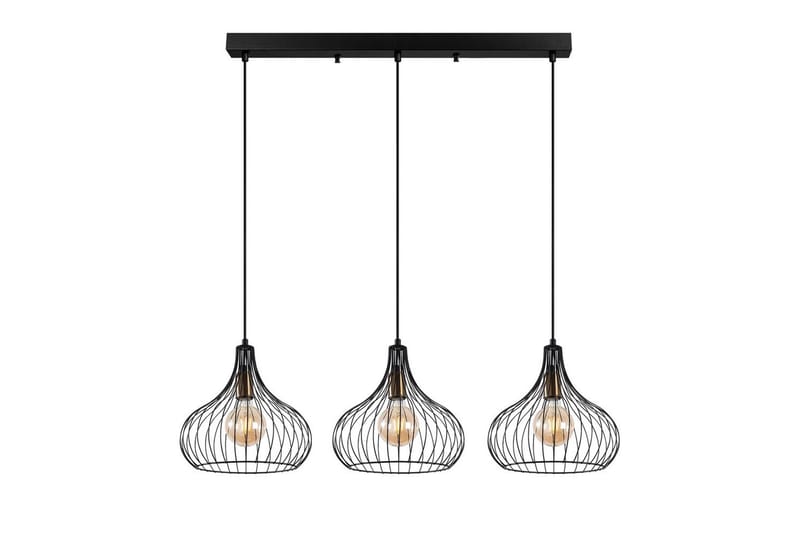 Taklampa Kiron Svart / Antik Tre - Svart - Belysning & el - Inomhusbelysning & lampor - Taklampa & takbelysning - Pendellampor & hänglampor