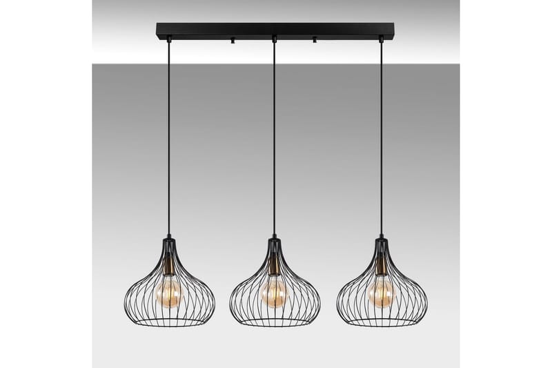 Taklampa Kiron Svart / Antik Tre - Svart - Belysning & el - Inomhusbelysning & lampor - Taklampa & takbelysning - Pendellampor & hänglampor