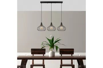 Taklampa Kiron Svart / Antik Tre - Svart - Belysning & el - Inomhusbelysning & lampor - Taklampa & takbelysning - Pendellampor & hänglampor
