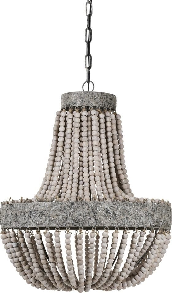 Taklampa Kullampan med Träkulor - grå/natur - Belysning & el - Inomhusbelysning & lampor - Taklampa & takbelysning - Kristallkrona & takkrona