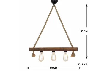 Taklampa Kutuk Valnöt - Brun - Belysning & el - Inomhusbelysning & lampor - Taklampa & takbelysning - Pendellampor & hänglampor