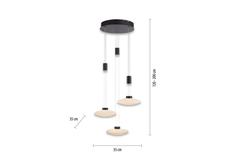 Taklampa Lautada - 56x200x56 cm - Belysning & el - Inomhusbelysning & lampor - Taklampa & takbelysning - Pendellampor & hänglampor