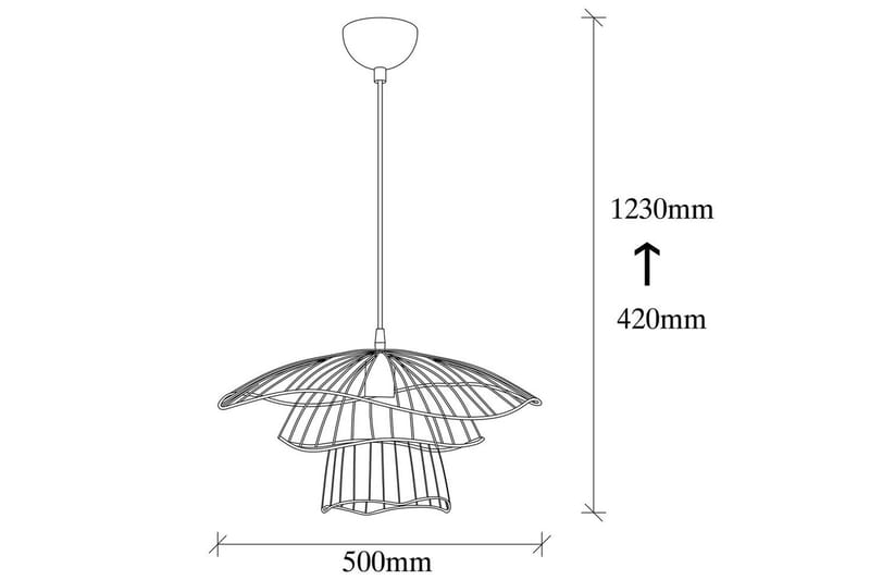Taklampa Majrula Masasada Svart - Svart - Belysning & el - Inomhusbelysning & lampor - Taklampa & takbelysning - Pendellampor & hänglampor
