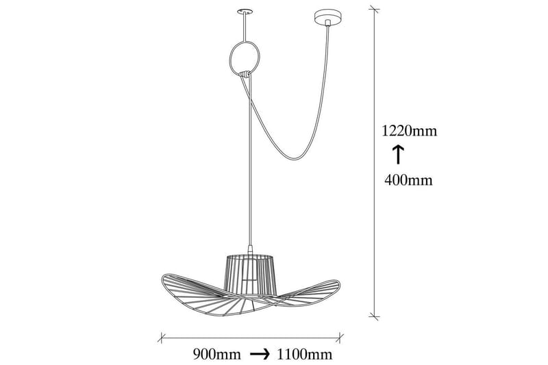 Taklampa Majrula Svart Enkeluttag - Enkeluttag - Belysning & el - Inomhusbelysning & lampor - Taklampa & takbelysning - Pendellampor & hänglampor