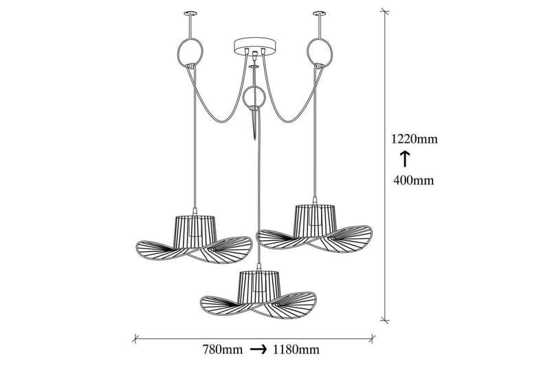 Taklampa Majrula Svart Treuttag - Treuttag - Belysning & el - Inomhusbelysning & lampor - Taklampa & takbelysning - Pendellampor & hänglampor