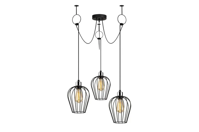 Taklampa Majrulao Svart, Svart