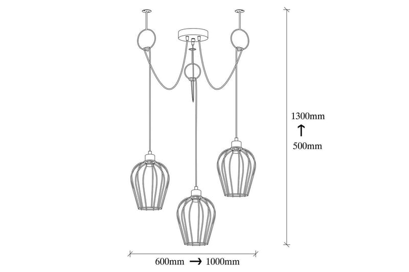 Taklampa Majrulao Svart - Svart - Belysning & el - Inomhusbelysning & lampor - Taklampa & takbelysning - Pendellampor & hänglampor
