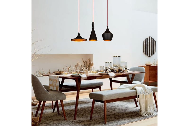 Taklampa Mangol Set Svart / Rany - Guld/Svart - Belysning & el - Inomhusbelysning & lampor - Taklampa & takbelysning - Pendellampor & hänglampor