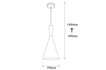 Taklampa Mangol Svart / Röd Diameter: 19 cm - Mörkröd/Svart - Belysning & el - Inomhusbelysning & lampor - Taklampa & takbelysning - Pendellampor & hänglampor