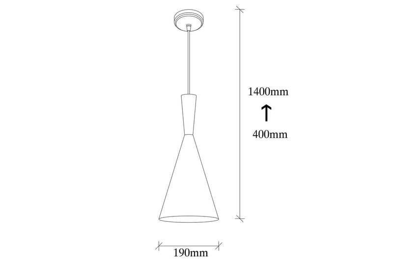 Taklampa Mangol Svart / Röd Diameter: 19 cm - Mörkröd/Svart - Belysning & el - Inomhusbelysning & lampor - Taklampa & takbelysning - Pendellampor & hänglampor