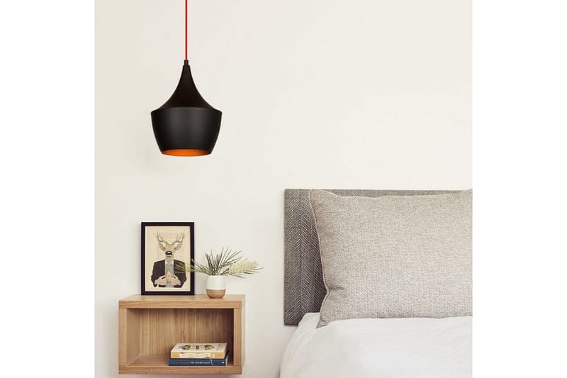 Taklampa Mangol Svart / Röd Diameter: 23 cm - Mörkröd/Svart - Belysning & el - Inomhusbelysning & lampor - Taklampa & takbelysning - Pendellampor & hänglampor