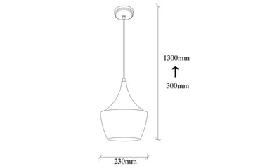 Taklampa Mangol Svart / Röd Diameter: 23 cm - Mörkröd/Svart - Belysning & el - Inomhusbelysning & lampor - Taklampa & takbelysning - Pendellampor & hänglampor
