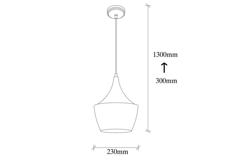 Taklampa Mangol Svart / Röd Diameter: 23 cm - Mörkröd/Svart - Belysning & el - Inomhusbelysning & lampor - Taklampa & takbelysning - Pendellampor & hänglampor