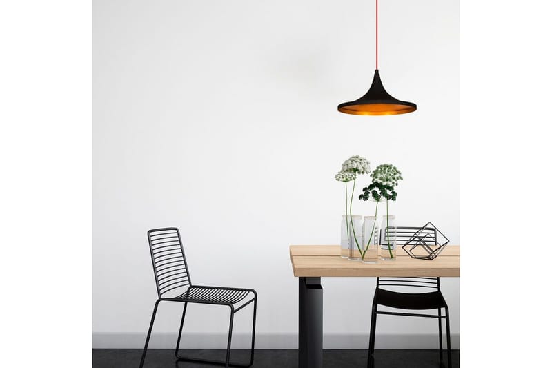 Taklampa Mangol Svart / Röd Diameter: 35 cm - Mörkröd/Svart - Belysning & el - Inomhusbelysning & lampor - Taklampa & takbelysning - Pendellampor & hänglampor