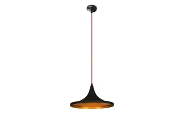 Taklampa Mangol Svart / Röd Diameter: 35 cm - Mörkröd/Svart - Belysning & el - Inomhusbelysning & lampor - Taklampa & takbelysning - Pendellampor & hänglampor