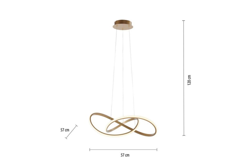 Taklampa Maria - 57x120x57 cm - Belysning & el - Inomhusbelysning & lampor - Taklampa & takbelysning - Pendellampor & hänglampor