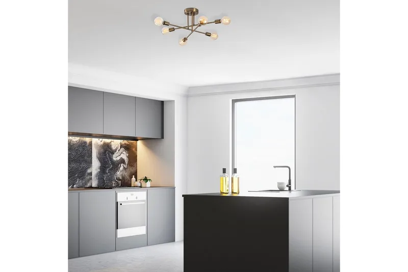 Taklampa Masasada Koppar - Guld - Belysning & el - Inomhusbelysning & lampor - Taklampa & takbelysning - Plafond