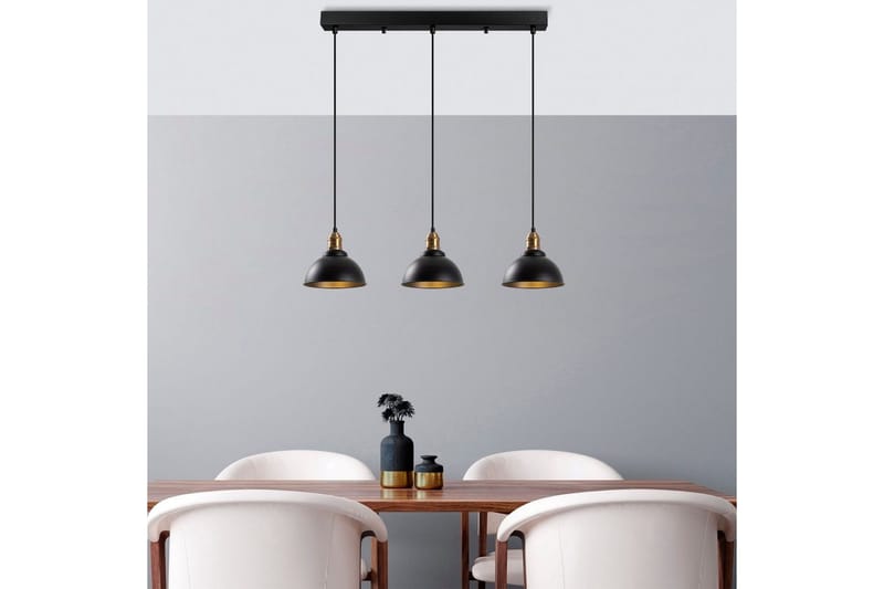 Taklampa Masatsune Tre Svart / Antik - Svart / Antik - Belysning & el - Inomhusbelysning & lampor - Taklampa & takbelysning - Pendellampor & hänglampor