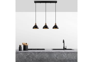 Taklampa Masatsune Tre Svart / Antik - Svart / Antik - Belysning & el - Inomhusbelysning & lampor - Taklampa & takbelysning - Pendellampor & hänglampor