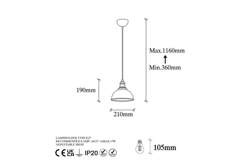 Taklampa Masatsune Vintage - Vintage - Belysning & el - Inomhusbelysning & lampor - Taklampa & takbelysning - Pendellampor & hänglampor