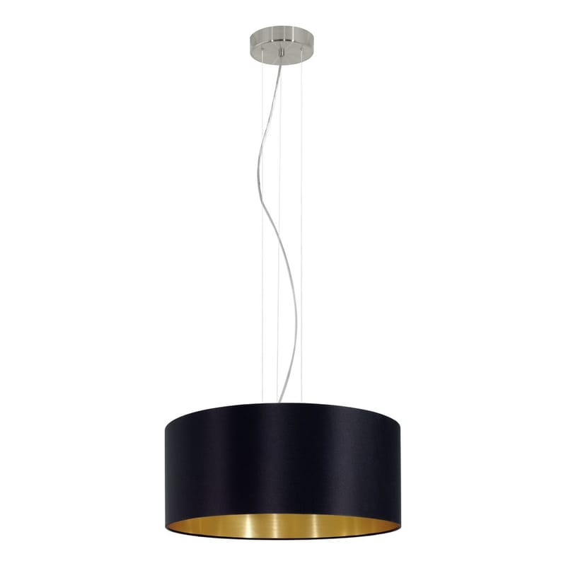 Taklampa Maserlo med 3 lampor - Matt nickel/svart - Belysning & el - Inomhusbelysning & lampor - Taklampa & takbelysning - Pendellampor & hänglampor